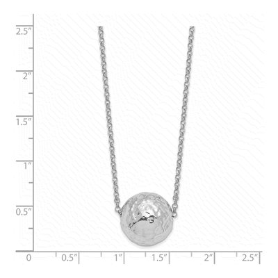 Sterling Silver Hammered Pendant Necklace – view 5