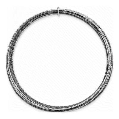 Sterling Silver Ruthenium-Plated Layered Bangle Bracelet – view 4