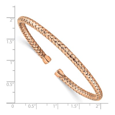 Rose Gold-Plated Sterling Silver Cuff Bracelet – view 3