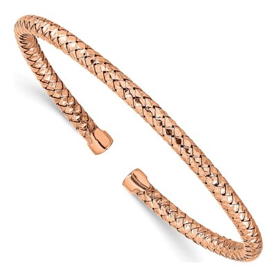 Rose Gold-Plated Sterling Silver Cuff Bracelet