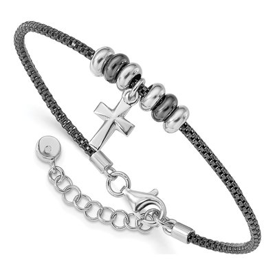 Sterling Silver Cross Bracelet