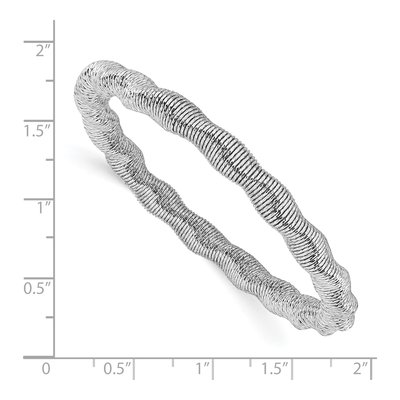 Sterling Silver Stretch Bangle Bracelet – view 3