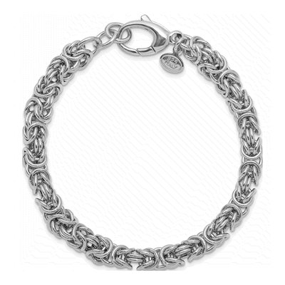 Sterling Silver Byzantine Bracelet – view 4