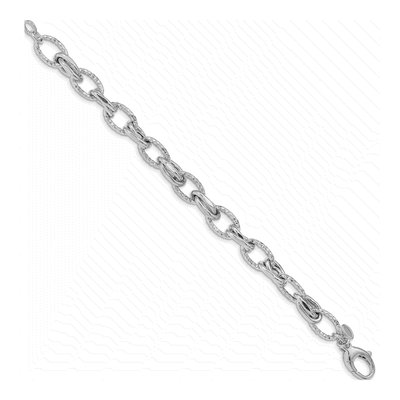 Sterling Silver Diamond-Cut Bracelet – view 2