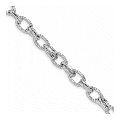Sterling Silver Diamond-Cut Bracelet