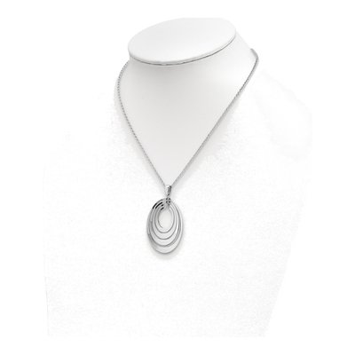 Sterling Silver Rolo Pendant Necklace – view 4