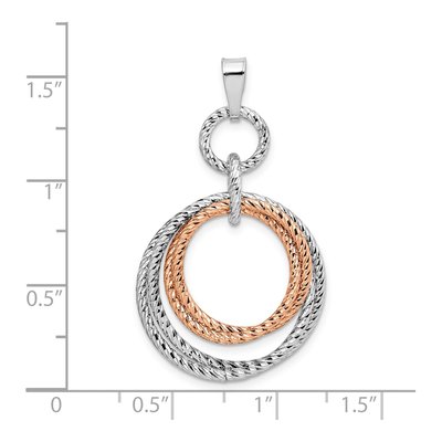 Rose Gold-Plated Sterling Silver Fancy Pendant – view 4