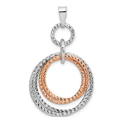 Rose Gold-Plated Sterling Silver Fancy Pendant – view 5