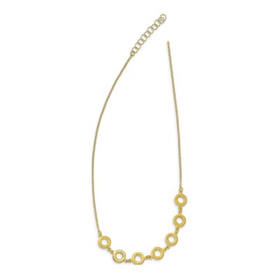 Gold-Plated Sterling Silver Textured Necklace – view 3