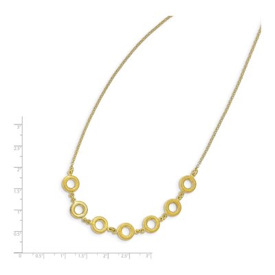 Gold-Plated Sterling Silver Textured Necklace – view 5