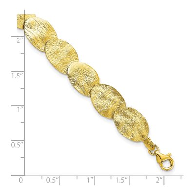 Gold-Plated Sterling Silver Textured Bracelet – view 5