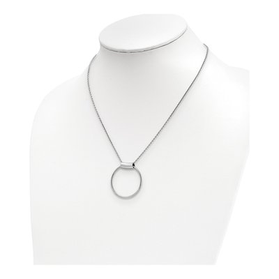 Sterling Silver Rhodium-Plated 18" Necklace – view 4