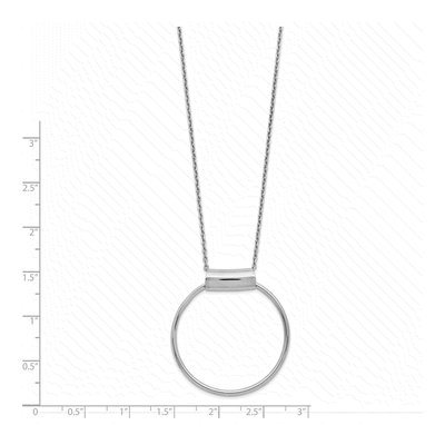 Sterling Silver Rhodium-Plated 18" Necklace – view 5