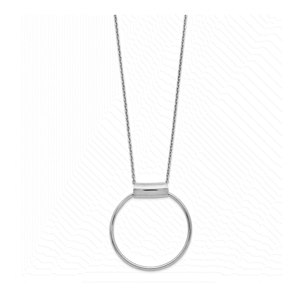 Sterling Silver Rhodium-Plated 18" Necklace