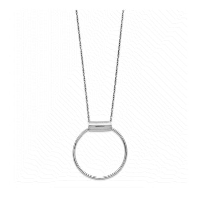 Sterling Silver Rhodium-Plated 18" Necklace