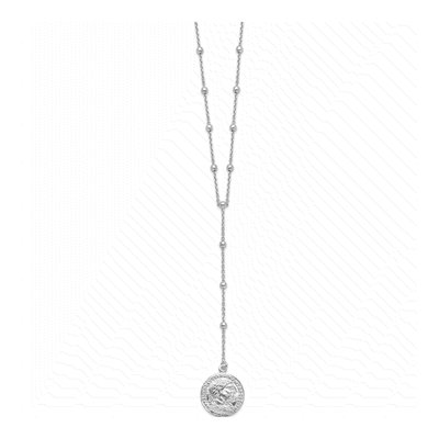 Sterling Silver Roman Coin Y-Drop Necklace – view 3