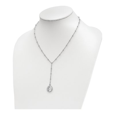 Sterling Silver Roman Coin Y-Drop Necklace – view 5