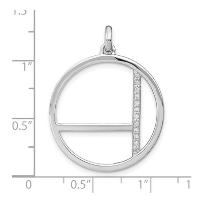 Sterling Silver CZ Pendant – view 5