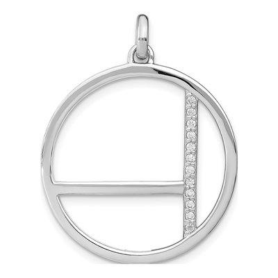 Sterling Silver CZ Pendant