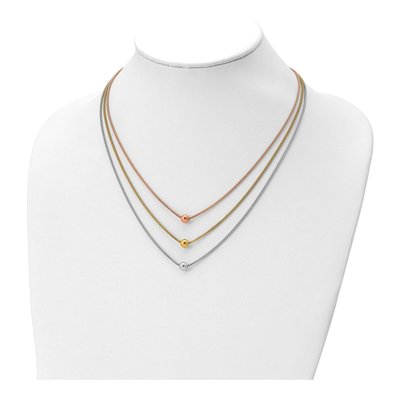 Sterling Silver Rose & Gold-Plated Necklace – view 3