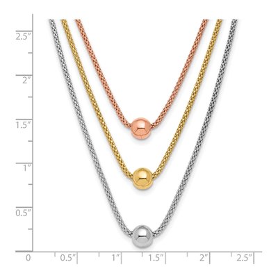 Sterling Silver Rose & Gold-Plated Necklace – view 6