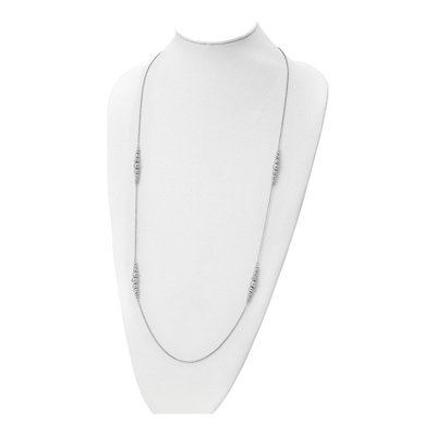 Sterling Silver Hammered Necklace – view 3