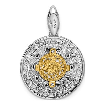Gold-Plated Sterling Silver Crystal Pendant – view 4