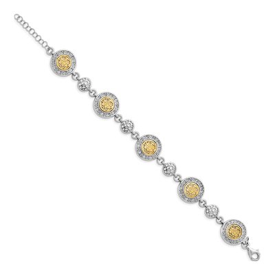Sterling Silver Crystal Bracelet – view 2