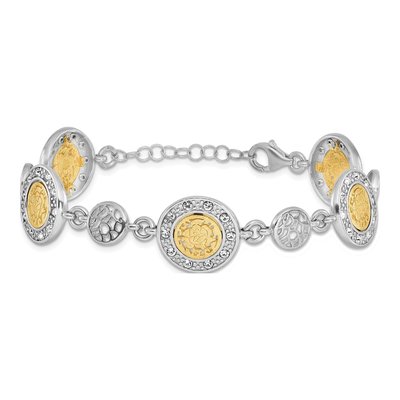 Sterling Silver Crystal Bracelet – view 3