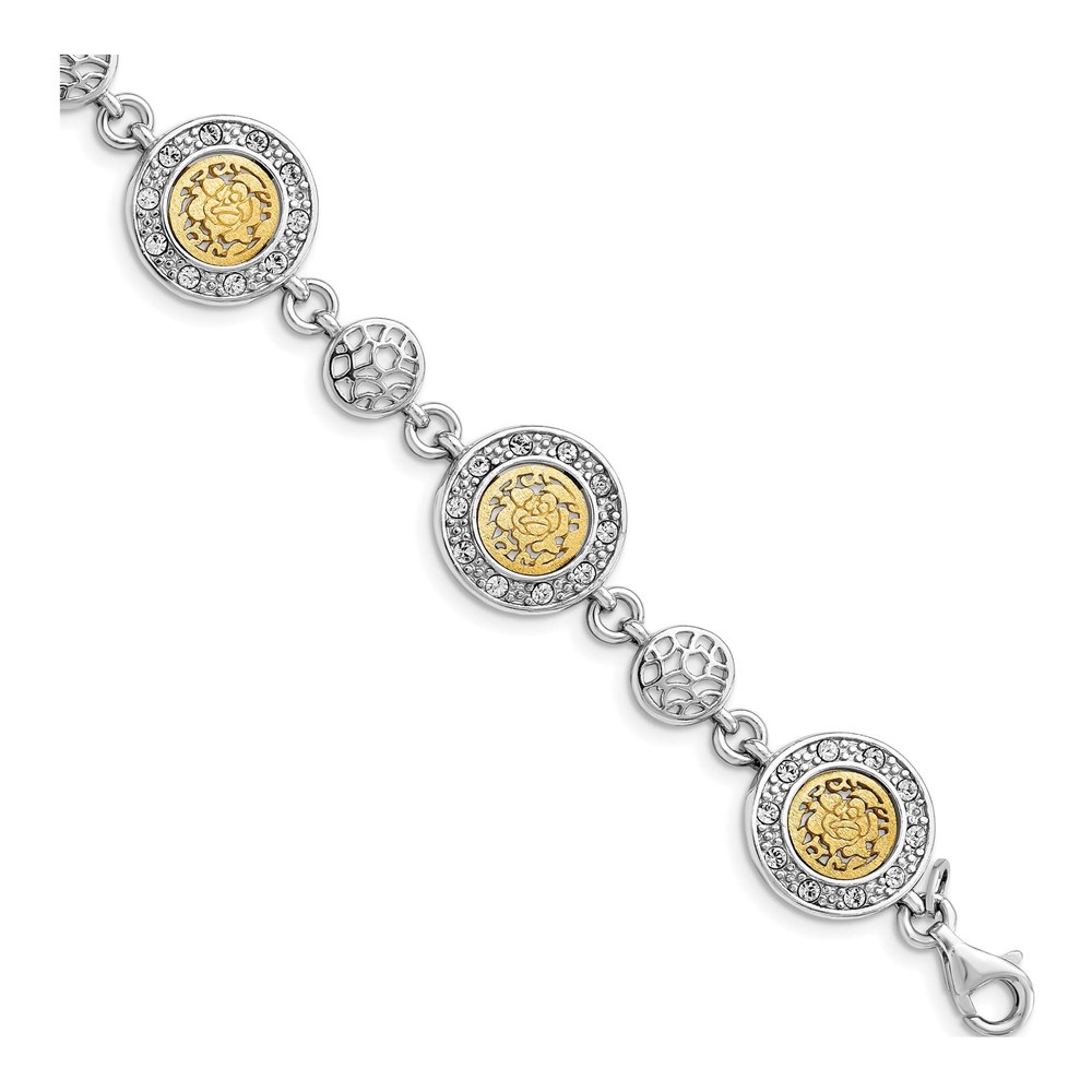 Sterling Silver Crystal Bracelet