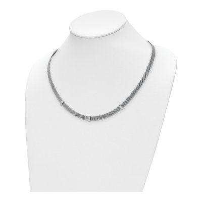 Sterling Silver CZ Necklace – view 3