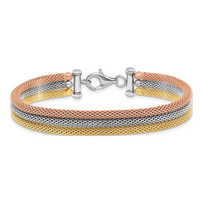 Sterling Silver Multi-Strand Bracelet – view 3