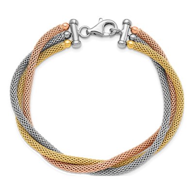 Sterling Silver Multi-Strand Bracelet – view 4
