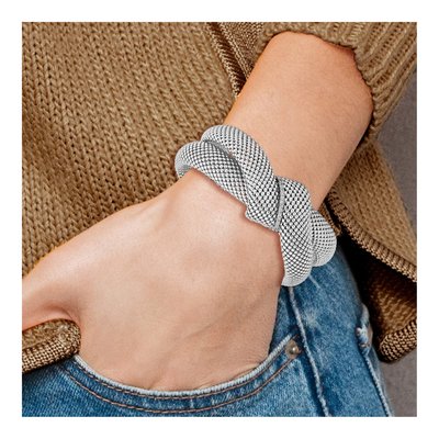 Sterling Silver CZ Knot Bracelet – view 5