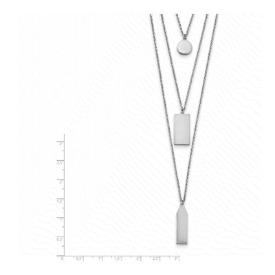 Sterling Silver Multi-Layer Pendant Necklace – view 5