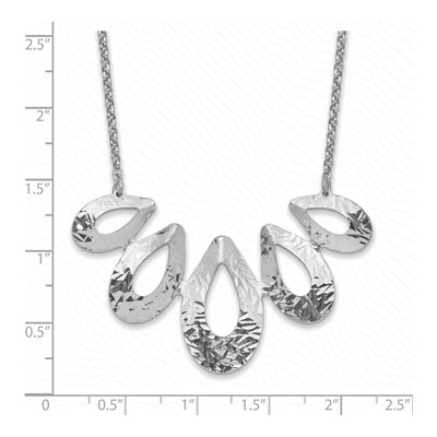Sterling Silver Diamond-Cut Rolo Necklace – view 5