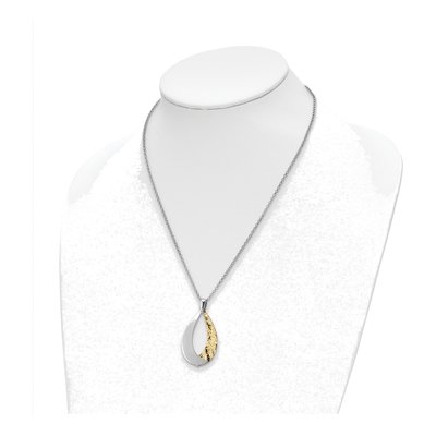 Gold-Plated Sterling Silver Rolo Pendant Necklace – view 3