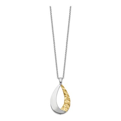 Gold-Plated Sterling Silver Rolo Pendant Necklace – view 4