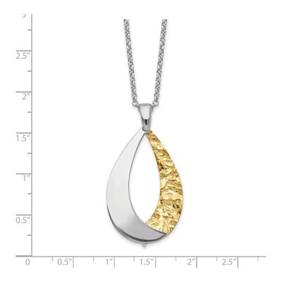 Gold-Plated Sterling Silver Rolo Pendant Necklace – view 5