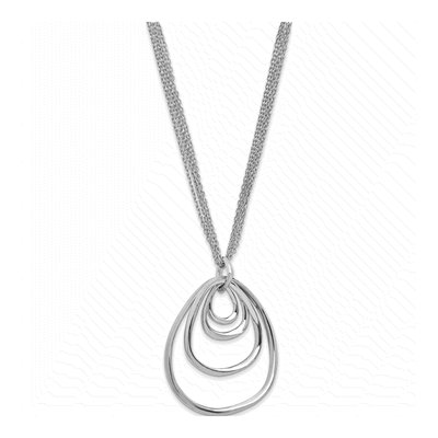Sterling Silver Multi-Strand Pendant Necklace – view 4