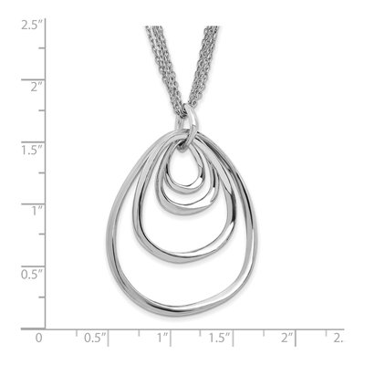 Sterling Silver Multi-Strand Pendant Necklace – view 5