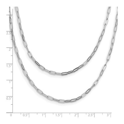 Sterling Silver 2.25mm Hollow Multi-Strand Link Chain – view 5