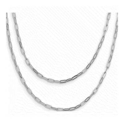 Sterling Silver 2.25mm Hollow Multi-Strand Link Chain