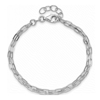 Sterling Silver Multi-Strand Cable Bracelet – view 4