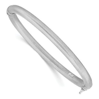 Sterling Silver Textured Bangle Bracelet