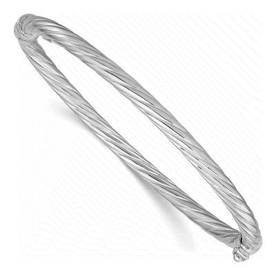Sterling Silver Twisted Bangle Bracelet