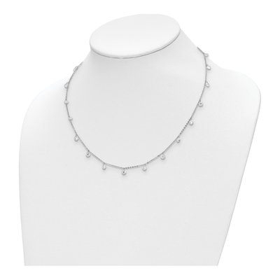 Sterling Silver CZ Necklace – view 3