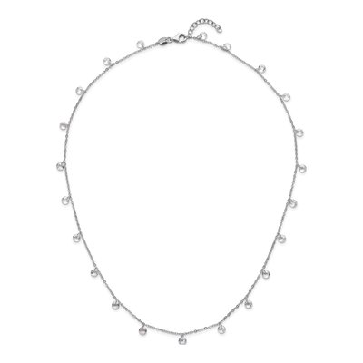 Sterling Silver CZ Necklace – view 6