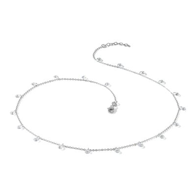 Sterling Silver CZ Necklace – view 7