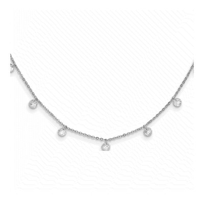 Sterling Silver CZ Necklace